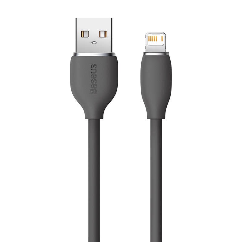 Baseus Jelly-kabel USB til Lightning, 2,4A, 1,2m (sort)