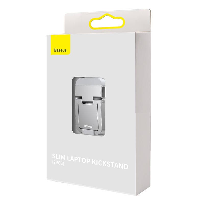 Baseus Smal kickstand til bærbar computer 2 stk (sølv)