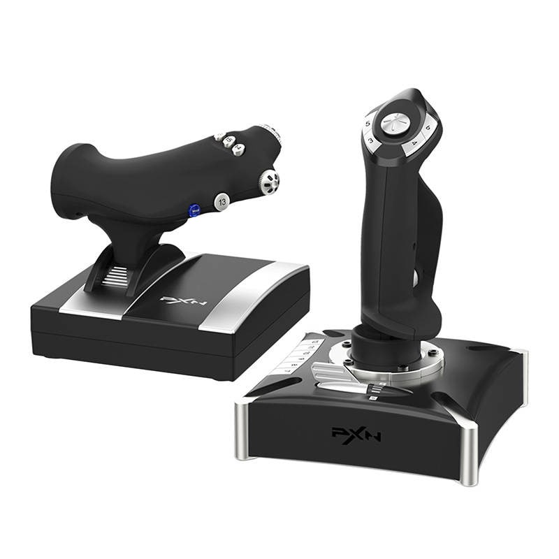 PXN 2119 PRO joystick flycontroller / flight joystick med gashåndtag / flykontrol til PC, PS4 og Xbox One