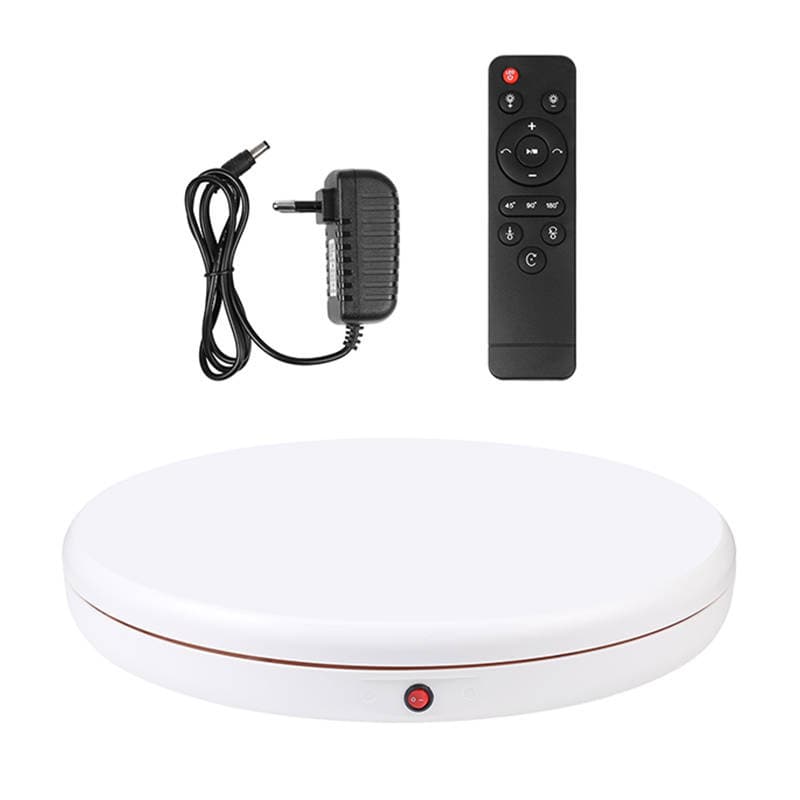 Roterende displaystativ Puluz 45 cm (hvid)