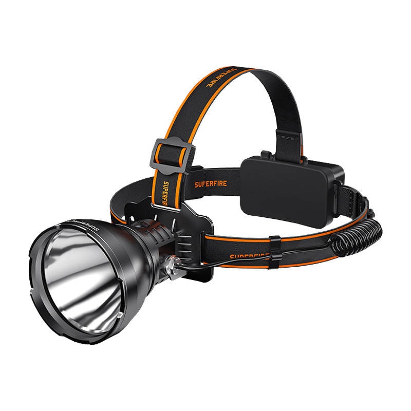 Superfire HL60 pandelampe lommelygte - 2300 lm, 4 tilstande, 330 m, 36W LED