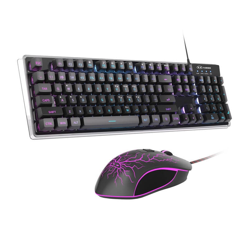 MageGee K1 kablet tastatur + musesæt (sort) (QWERTY)
