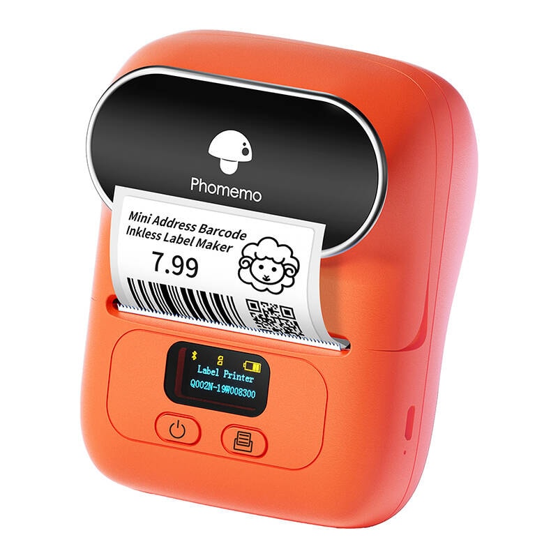 Phomemo M110 bærbar labelprinter (orange)