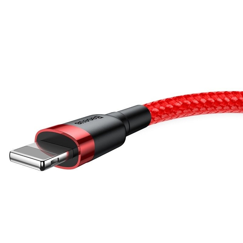 Baseus Cafule USB Lightning-kabel 2,4A 1m (sort + rød)