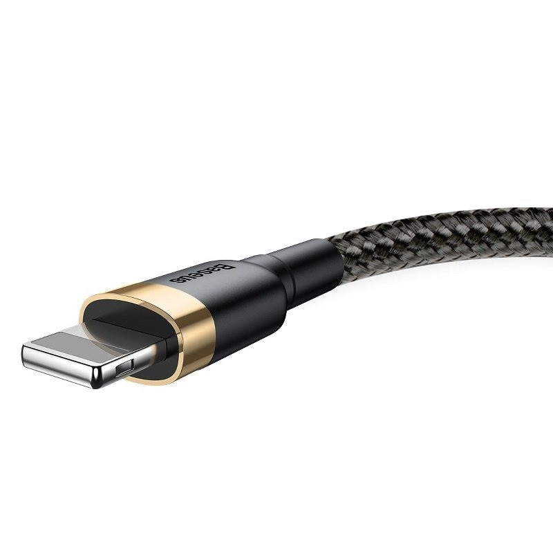 Baseus Cafule Cable USB Lightning 2.4A 1m (Guld+Sort)