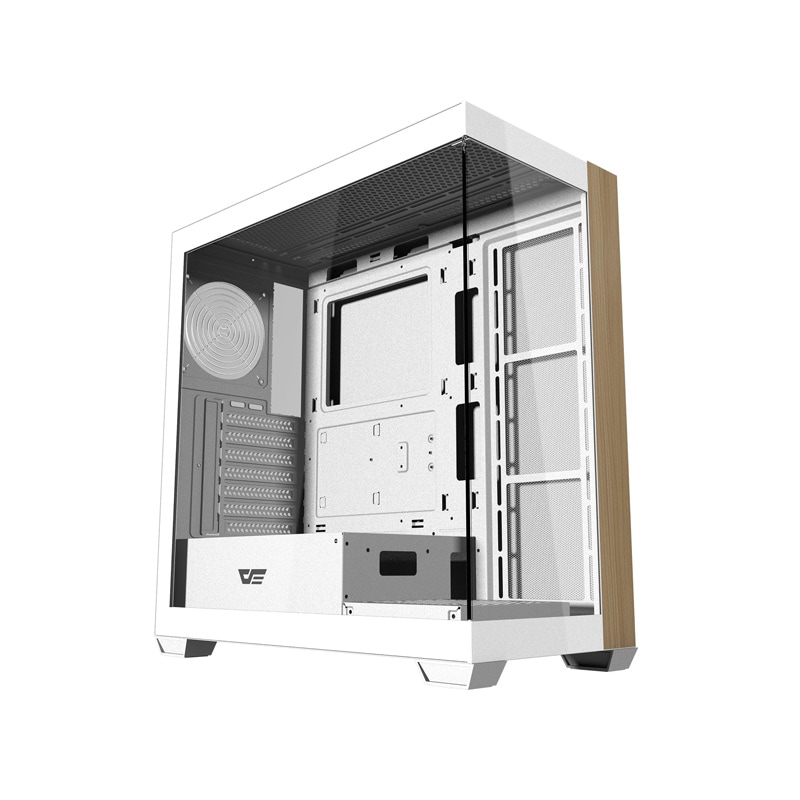 Darkflash DS900W computerkabinet uden blæsere (hvid)