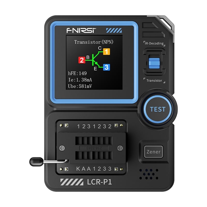 FNIRSI LCR-P1 multifunktionel kondensator- og transistortester