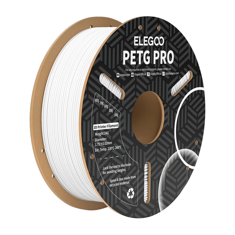 ELEGOO PETG Pro Filament (hvid)