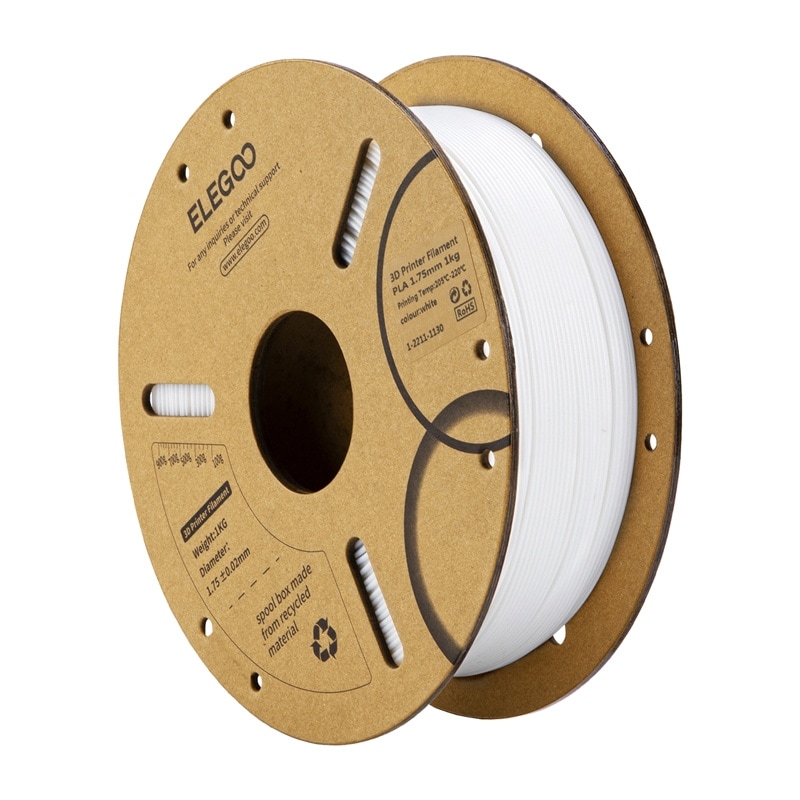 ELEGOO PLA-filament (hvid)