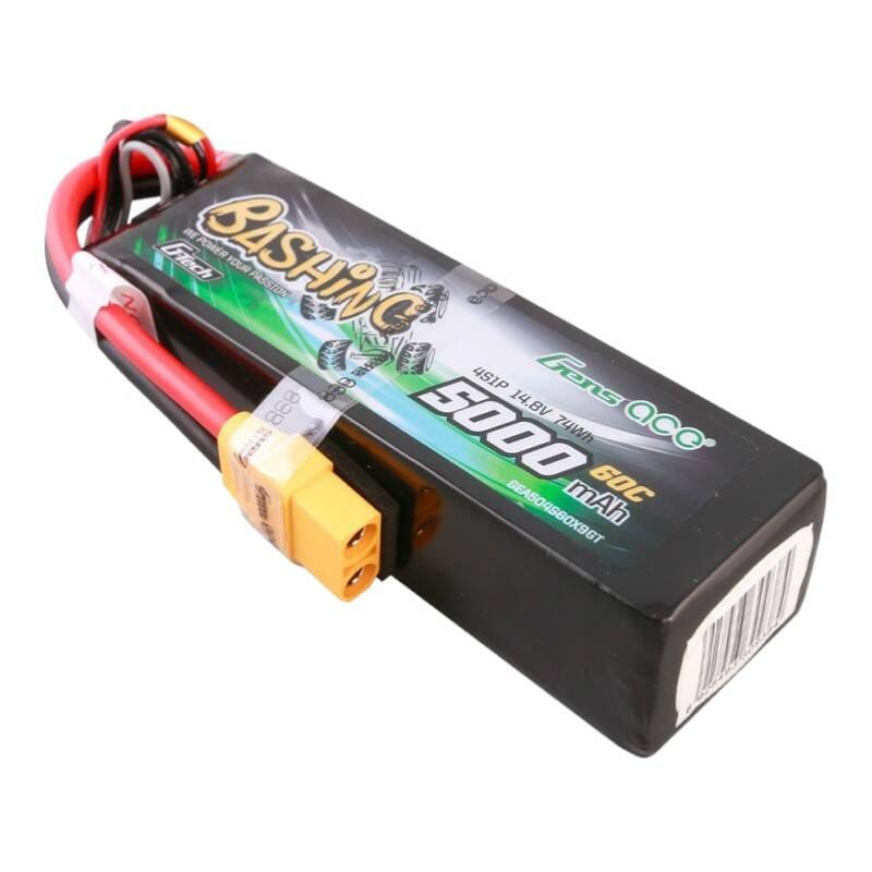 Gens ace G-Tech 5000mAh 14.8V 4S1P 60C Lipo batteripakke med XT90 Plug-Bashing serie