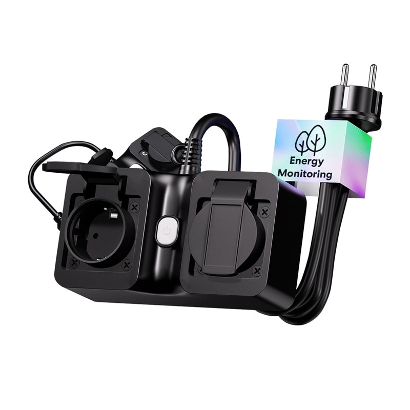 Meross MOP320MA-EU WiFi-smart stikkontakt, udendørs, IP44 (Matter)