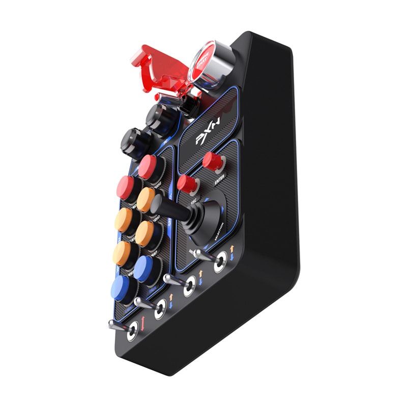 PXN CB1 kontrolboks til simracing / knappanel med 30 programmerbare knapper / RGB-panel til racingsimulator