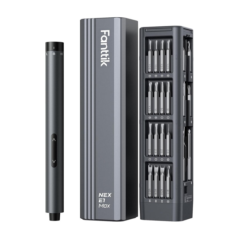 Fanttik E1 Max 3,7V elektrisk skruetrækkersæt (grå)