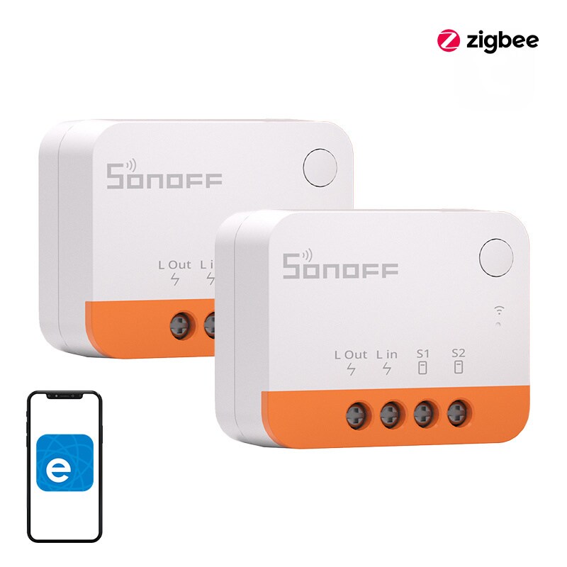 Sonoff ZBMINIL2 smart ZigBee mini switch (2 stk.)