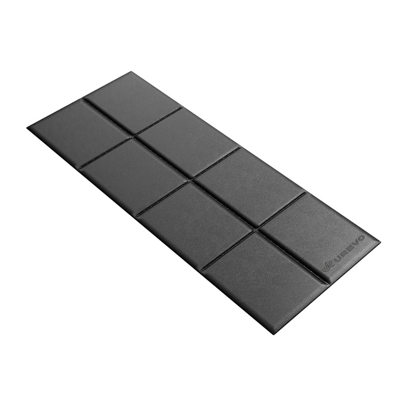 Urevo måtte til fitnessudstyr, 160 cm x 65 cm (sort)
