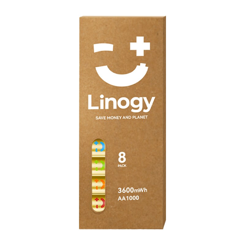 LINOGY AA Li-ion Pro batterisæt - sæt med 8 stk