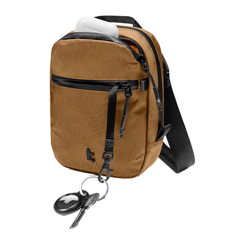 TOMTOC Aviator-T37 rejsetaske med skulderrem X-Pac 1,3L (brun)