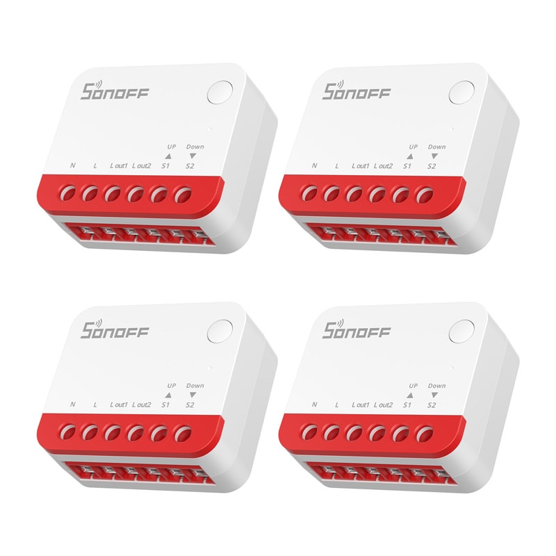 Smart ZigBee-kontakt til rulleskodder Sonoff MINI-ZBRBS (4pak)