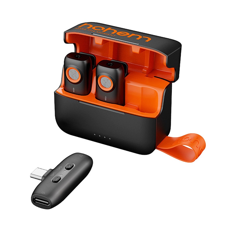 Mikrofon Hohem (2TX + 1RX + opladningsetui) Type-C