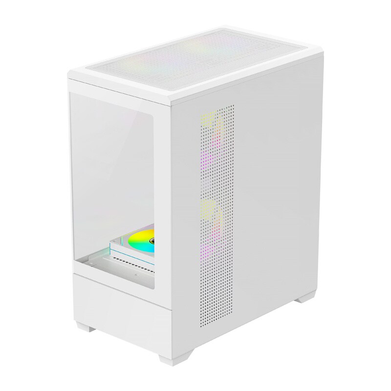 DarkFlash C365 computerkabinet (hvid) + 5 blæsere