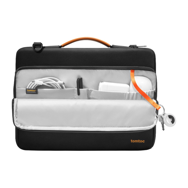 TOMTOC Defender-A40 skuldertaske til bærbar computer 16" (sort)