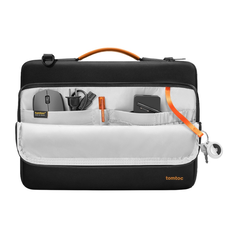 TOMTOC Defender-A40 skuldertaske til bærbar computer 16" (sort)