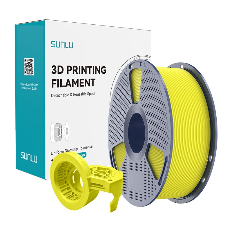 Sunlu PETG Matte Filament med høj hastighed (gul)