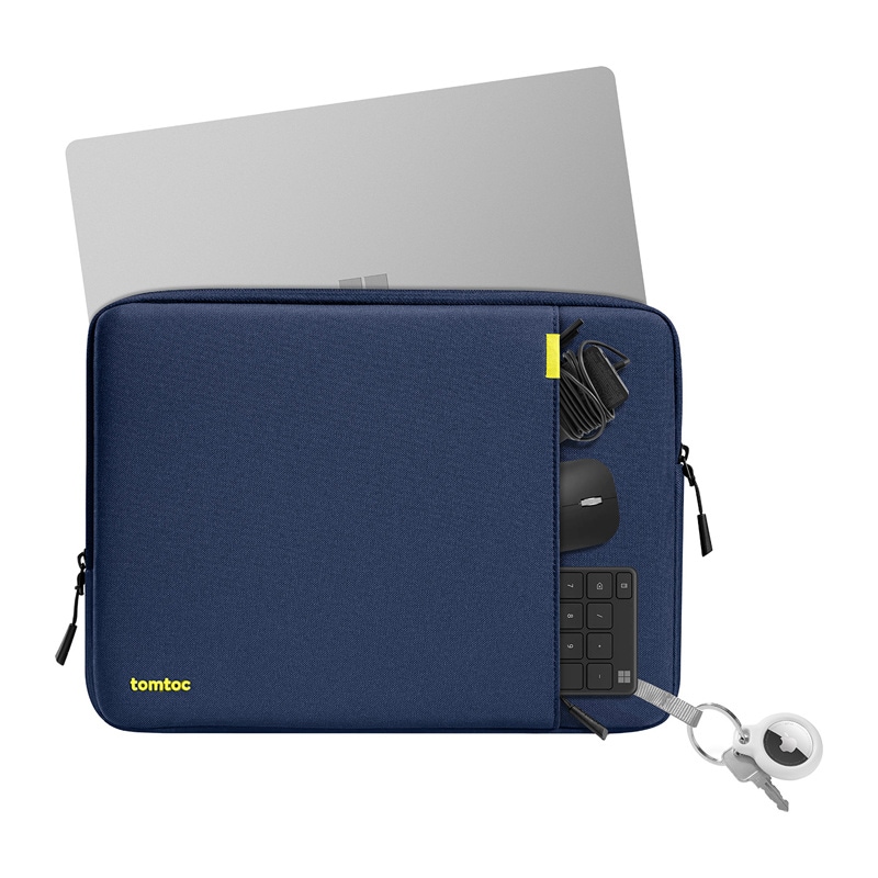 TOMTOC Defender-A13 Laptop Sleeve + 14" taske sæt (marineblå)