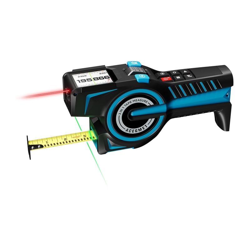 Mileseey DTX 10 laserafstandsmåler med et 100 meter langt målebånd