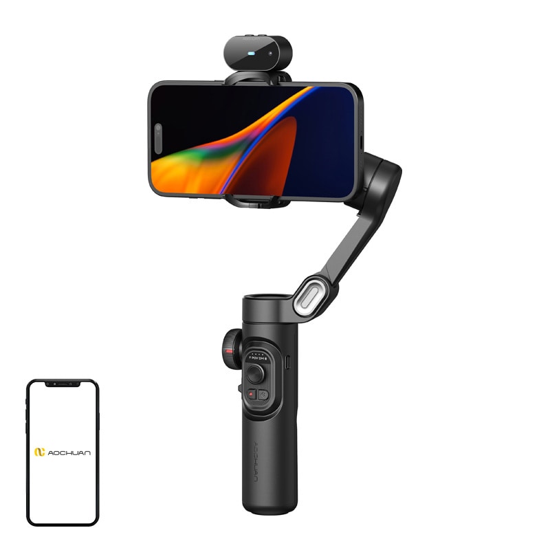 AOCHUAN XE Gimbal med AI-sensor (sort)
