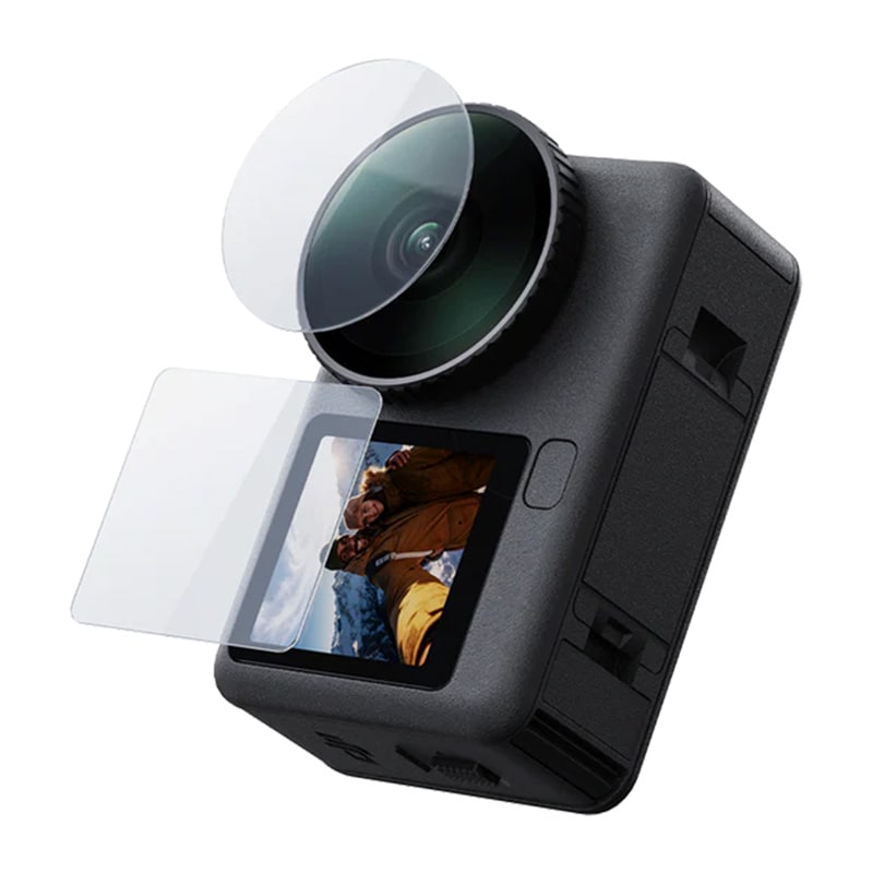 Telesin hærdet glassæt til DJI Osmo Action 6 (2x linse + skærm)
