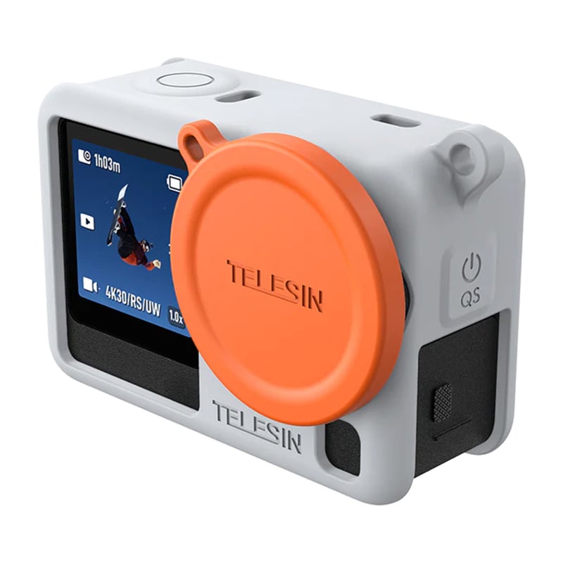 Telesin beskyttelsesetui i silikone til DJI Osmo Action 6 (grå)