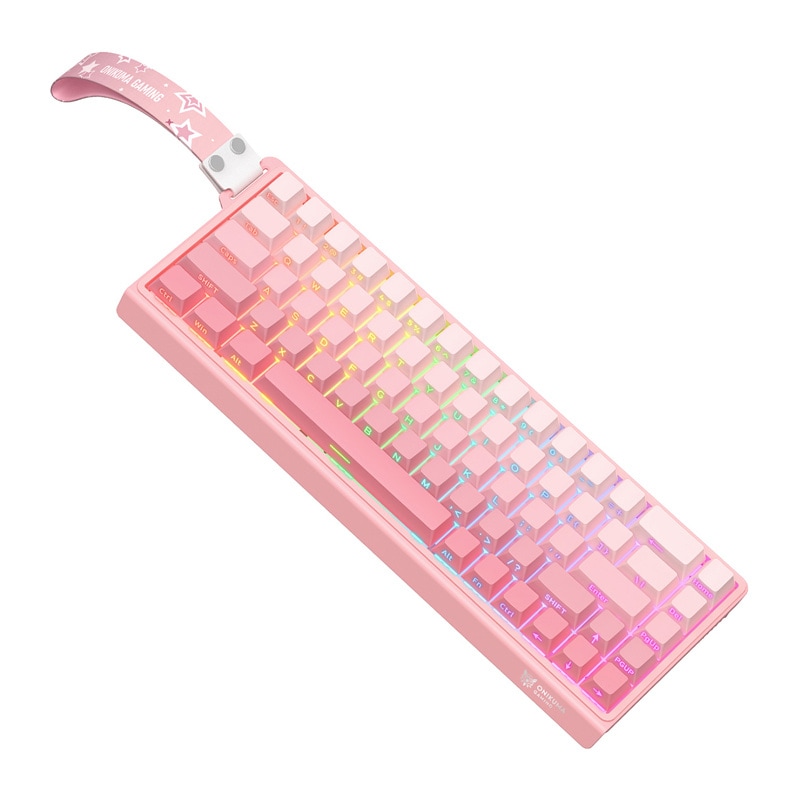 ONIKUMA G69-tastatur (lyserødt) (QWERTY)