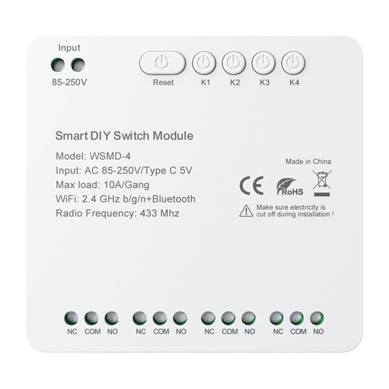 Gør-det-selv Avatto WSMD-4 250 V smart afbrydermodul