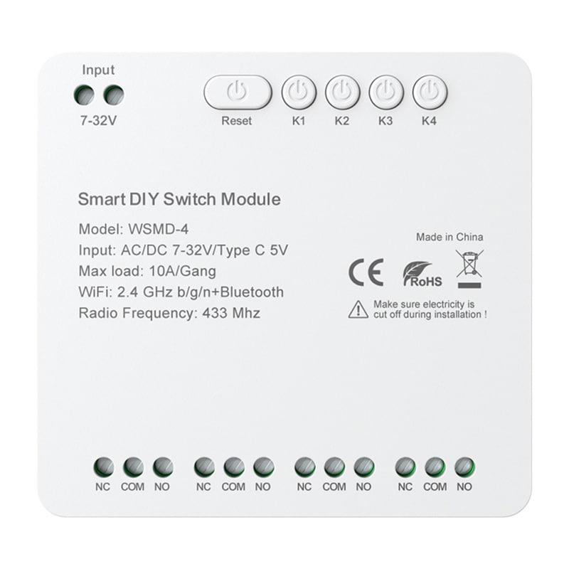 Gør-det-selv Avatto WSMD-4 32V smart switch-modul
