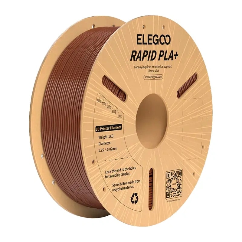 ELEGOO Rapid PLA+-filament (brun)