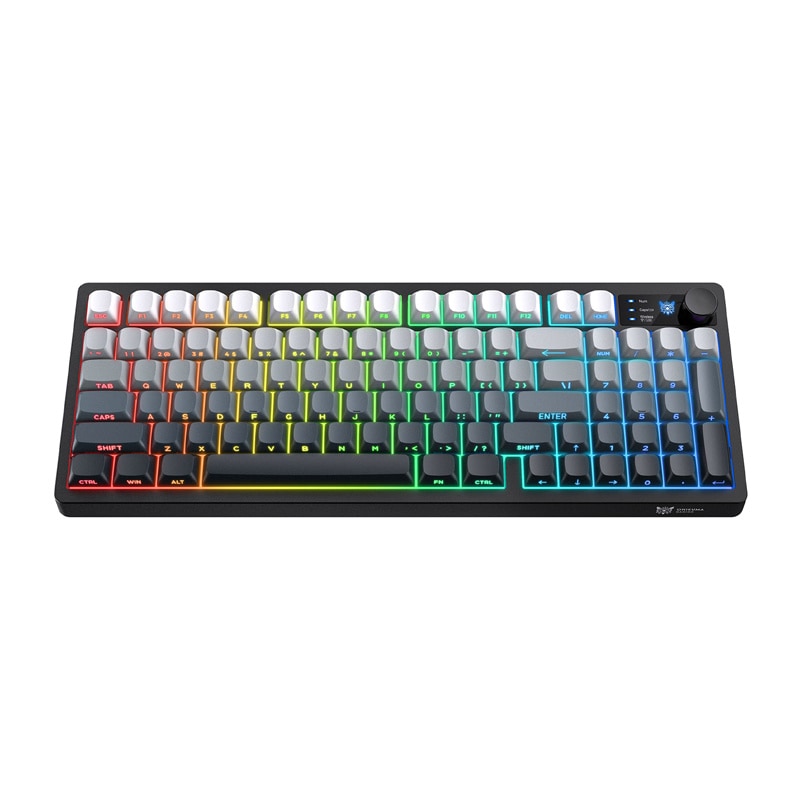 Onikuma MT902 2,4 GHz gaming-tastatur (sort og hvid farveovergang)