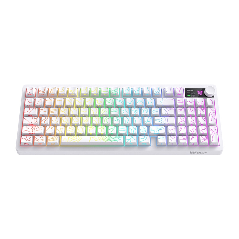 Onikuma MT902 gaming-tastatur (hvid)