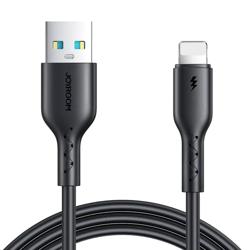 USB-til-Lightning-hurtigopladerkabel Joyroom SA26-AL3/ 3A / 1 m (sort)