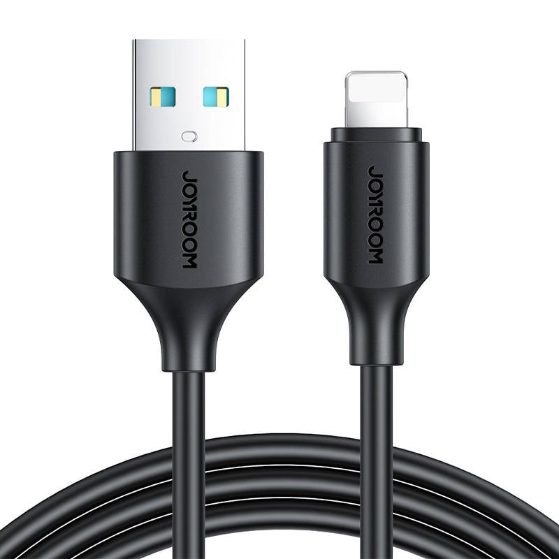 Kabel til USB-A / Lightning / 2,4 A / 0,25 m Joyroom S-UL012A9 (sort)
