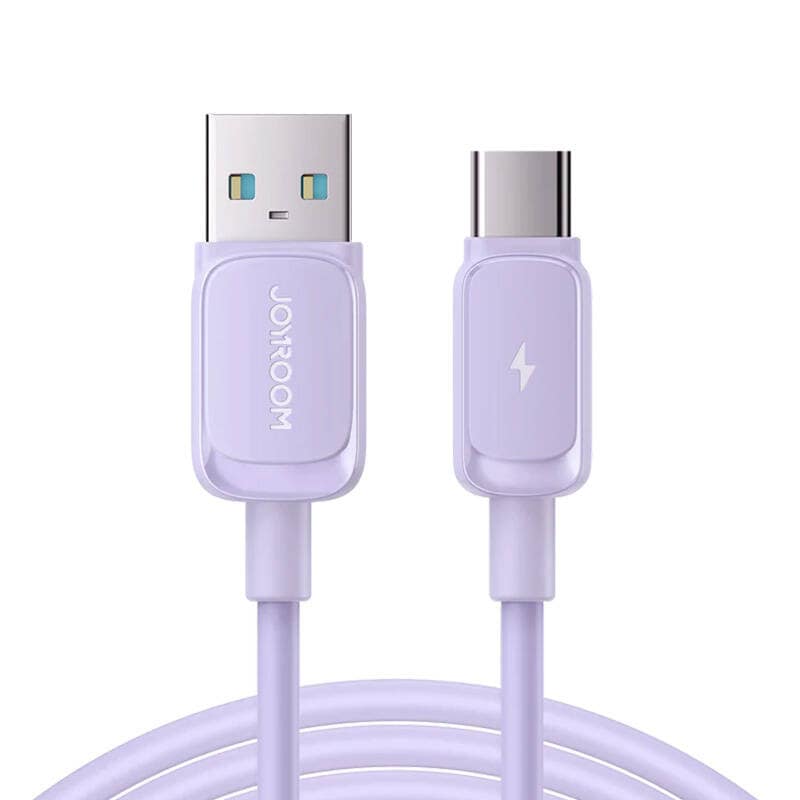 Kabel S-AC027A14 USB til USB-C / 3 A / 1,2 m (lilla)