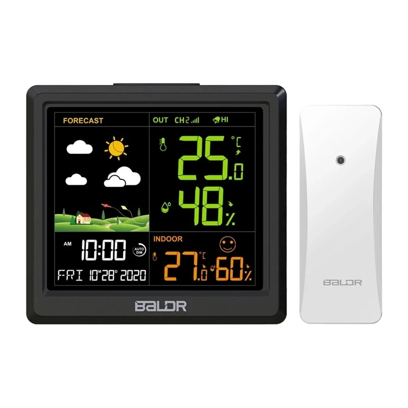 BALDRTHERM B0389WST2H2-V1 vejrstation med udendørssensor