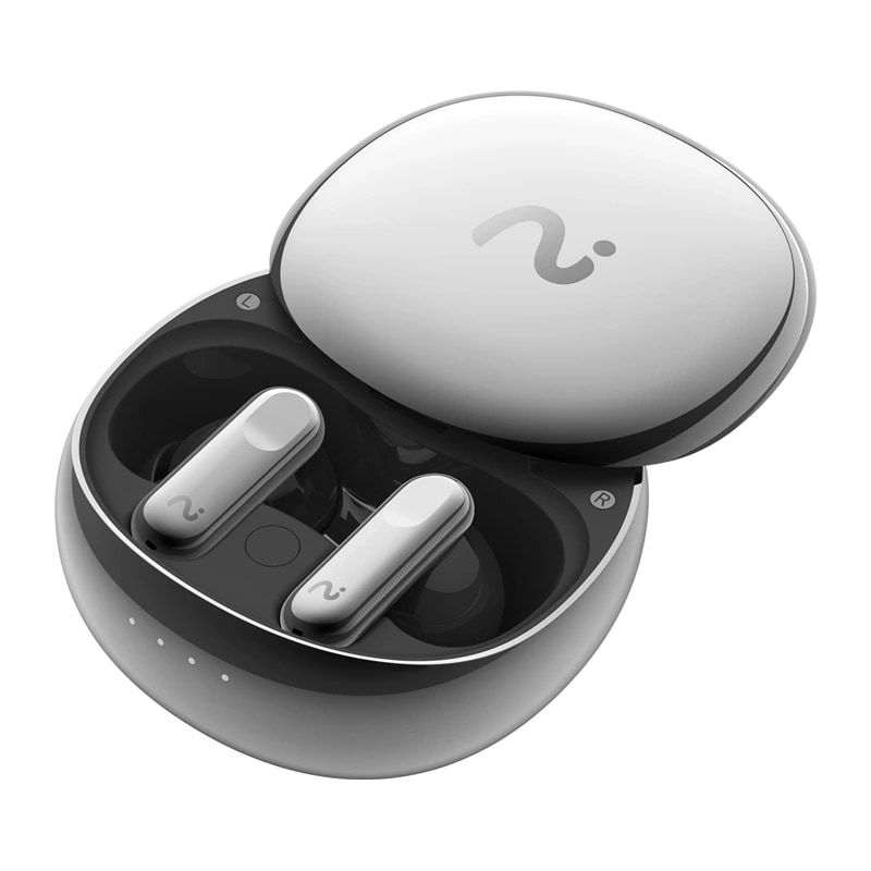 VIAIM Nano+ AI-øretelefoner med stemmeoptager (sølv)