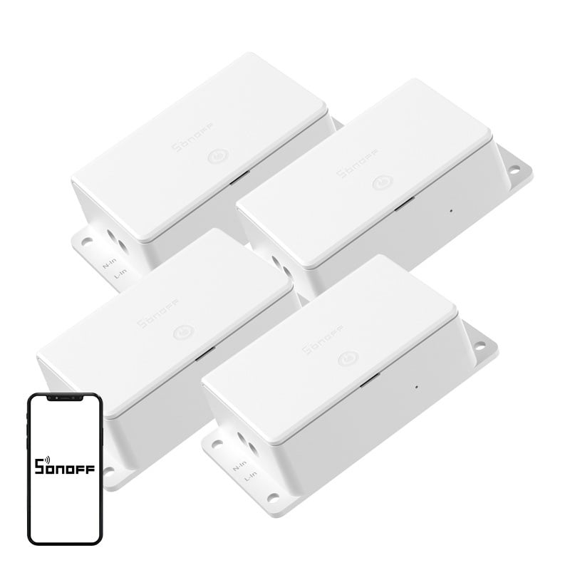Sonoff Basic R5 Gen5 Wi-Fi Matter 10A-afbryder, 4-pak