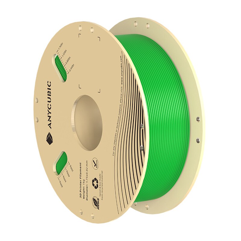 PLA-filament til Anycubic, 1 kg (grøn)