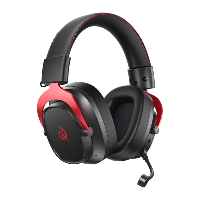 QCY Heroad VT200 gaming-hovedtelefoner (sort og rød)