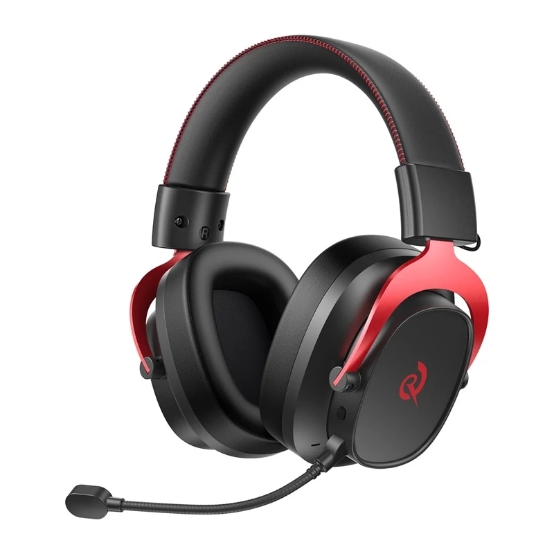 QCY Heroad VT200 gaming-hovedtelefoner (sort og rød)