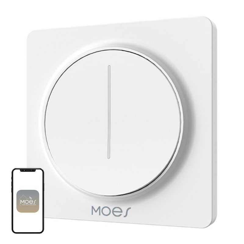 MOES ZS-SY-EUD-WH ZigBee-lysdæmper (hvid)
