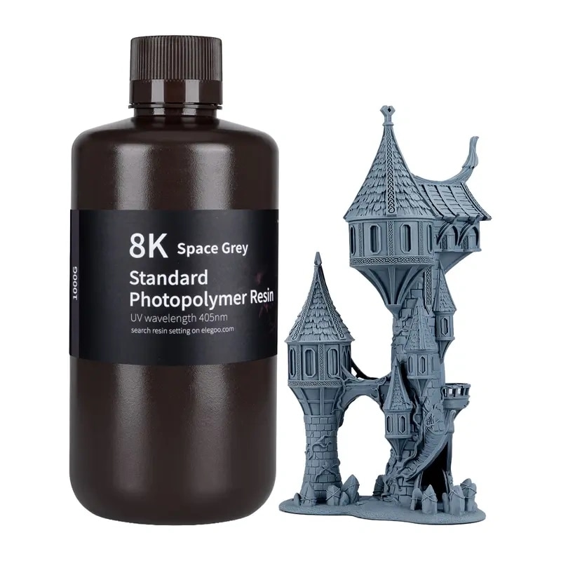 ELEGOO vandvaskbar 8K-harpiks (space gray)