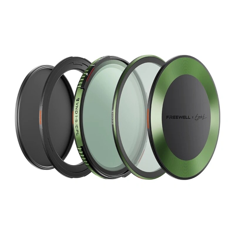 Sæt med variabelt ND-CPL-filter til Freewell Brandon Li, 77 mm